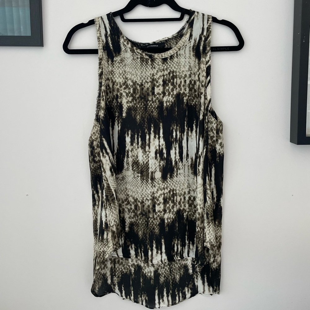 Animal print sleeveless top